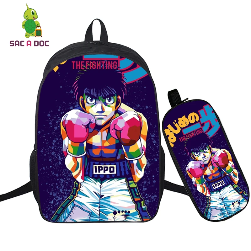 Hajime No Ippo Anime School Bag with Pen Bags Casual 3d Shoulders Bags Unisex Teenager School Backpack for Boys Girls 2pcs/set
Hajime No Ippo Anime School Bag with Pen Bags Casual 3d Shoulders Bags Unisex Teenager School Backpack for Boys Girls 2pcs/set