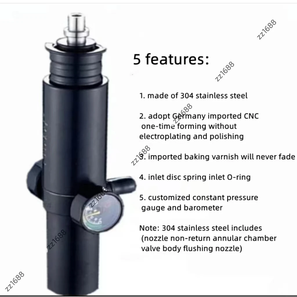 

Air force Shenying PCP explosion proof regulating constant pressure valve 30MPa single hole