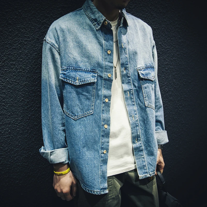 Classic Style Men's Vintage Blue Denim Jacket Spring and Autumn New Stretch Cotton Casual Jeans Coat Male Brand Clothes A20
Classic Style Men's Vintage Blue Denim Jacket Spring and Autumn New Stretch Cotton Casual Jeans Coat Male Brand Clothes A20