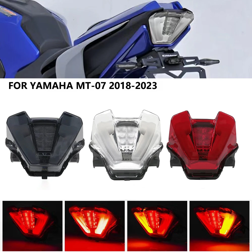 For YAMAHA FZ07 MT07 MT-07 FZ-07 2018-2023 Motorcycle LED Turn Signals Integrated Tail Light Rear Brake Taillight
For YAMAHA FZ07 MT07 MT-07 FZ-07 2018-2023 Motorcycle LED Turn Signals Integrated Tail Light Rear Brake Taillight