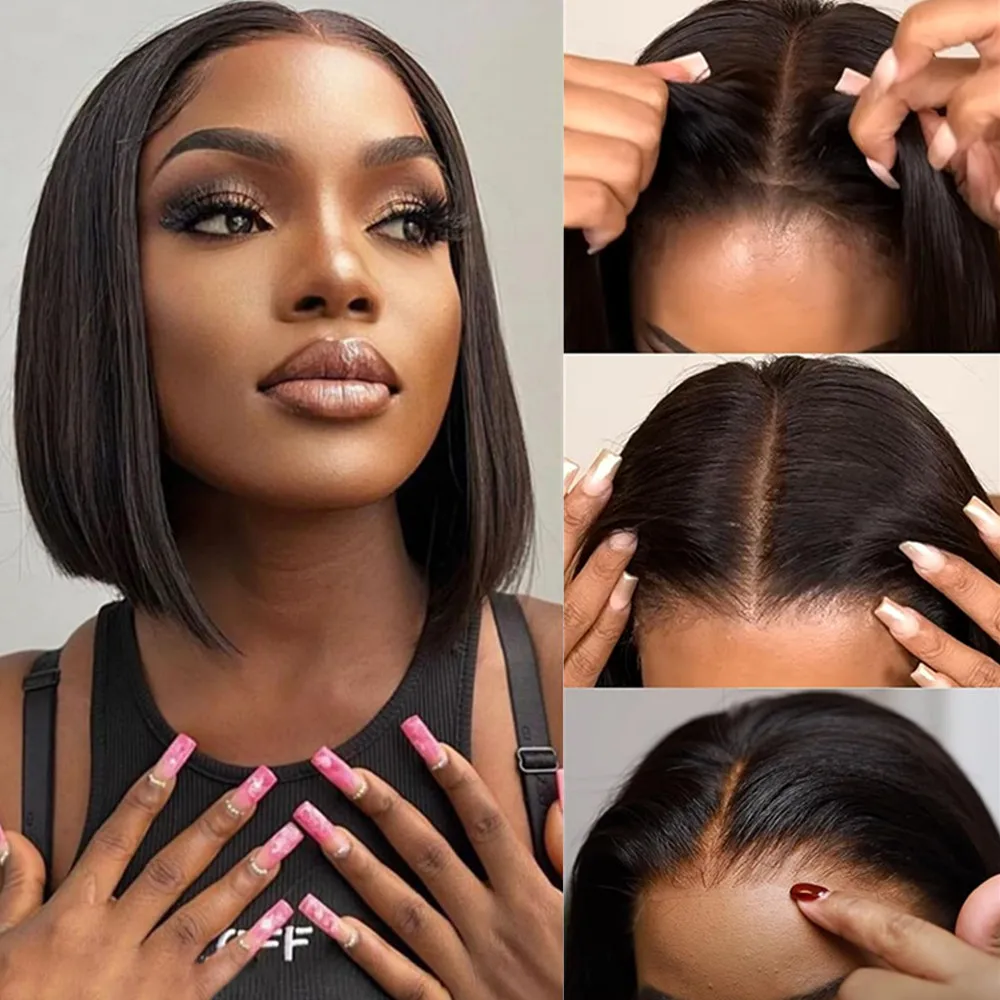 5*1 Bob Straight Pre Plucked Human Hair Wigs Wear and Go Glueless Wigs Ready to Go Brazilian Human Hair Wig Sale HD Lace Wig
5*1 Bob Straight Pre Plucked Human Hair Wigs Wear and Go Glueless Wigs Ready to Go Brazilian Human Hair Wig Sale HD Lace Wig