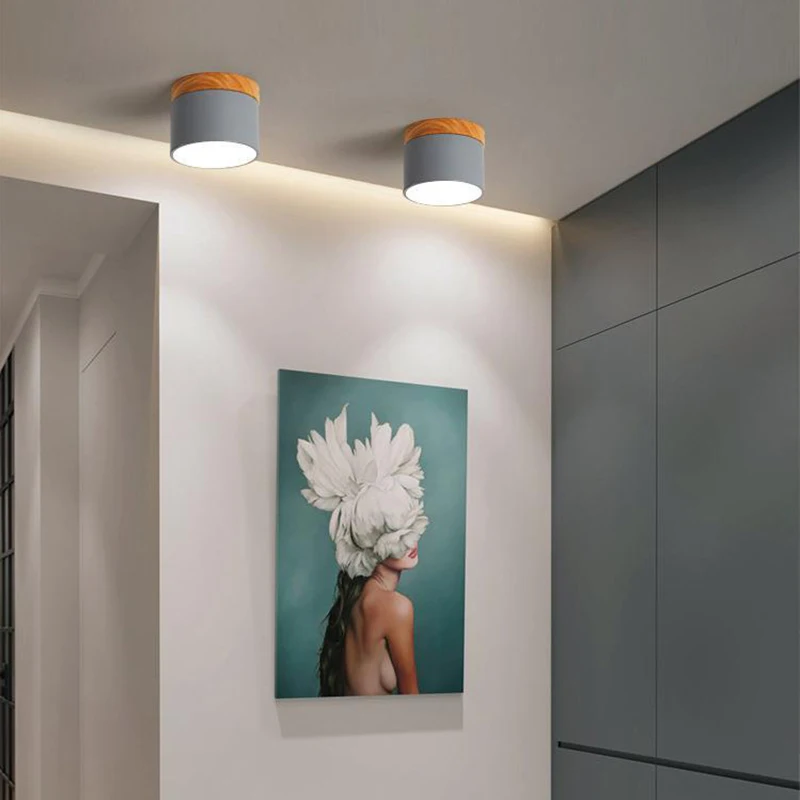 Nordic porch light floating window balcony Macaron solid wood corridor ceiling light ceiling LED surface mounted downlight
Nordic porch light floating window balcony Macaron solid wood corridor ceiling light ceiling LED surface mounted downlight