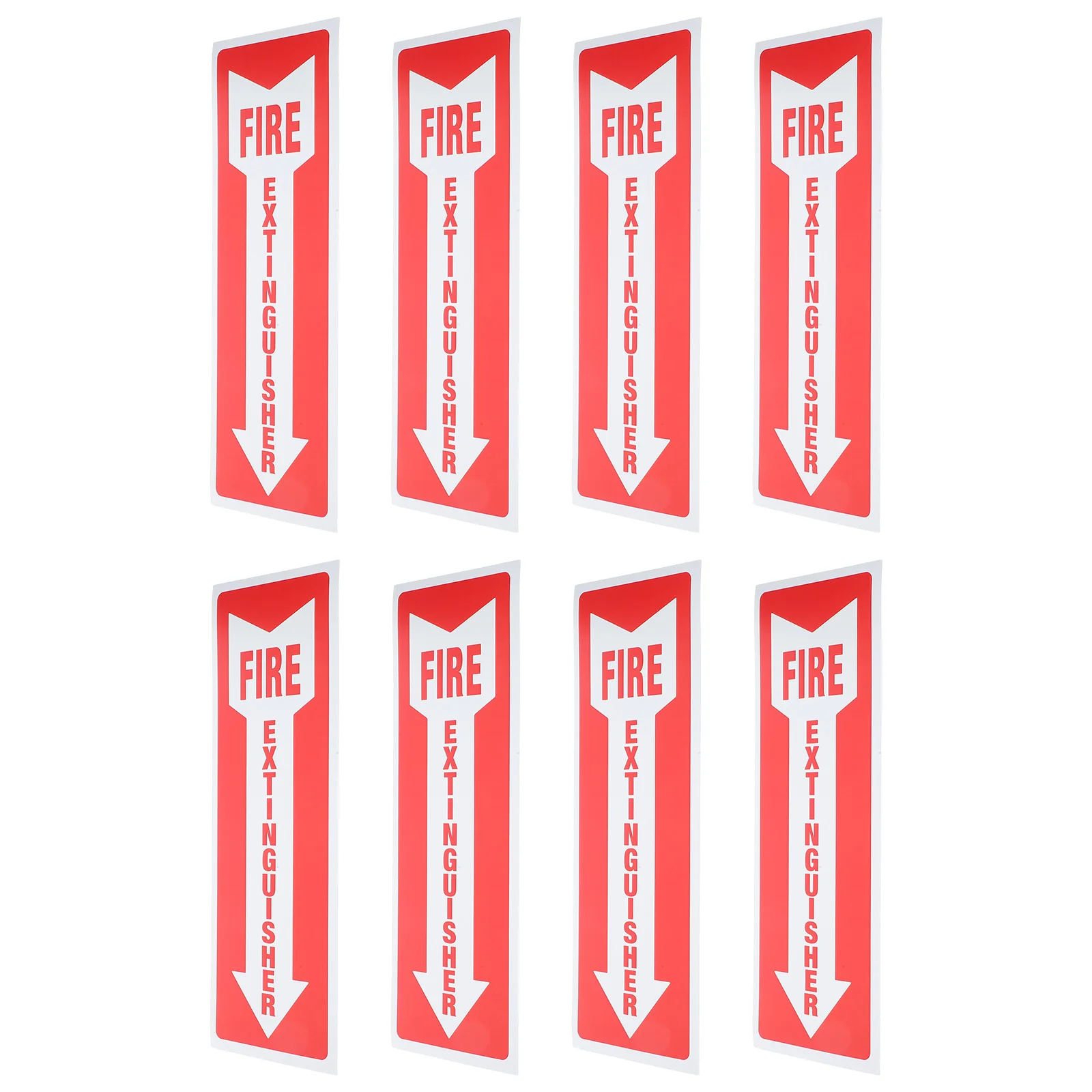 

8 pcs Fire Extinguisher Sign Self Adhesive Fire Extinguisher Sticker for Retail Store