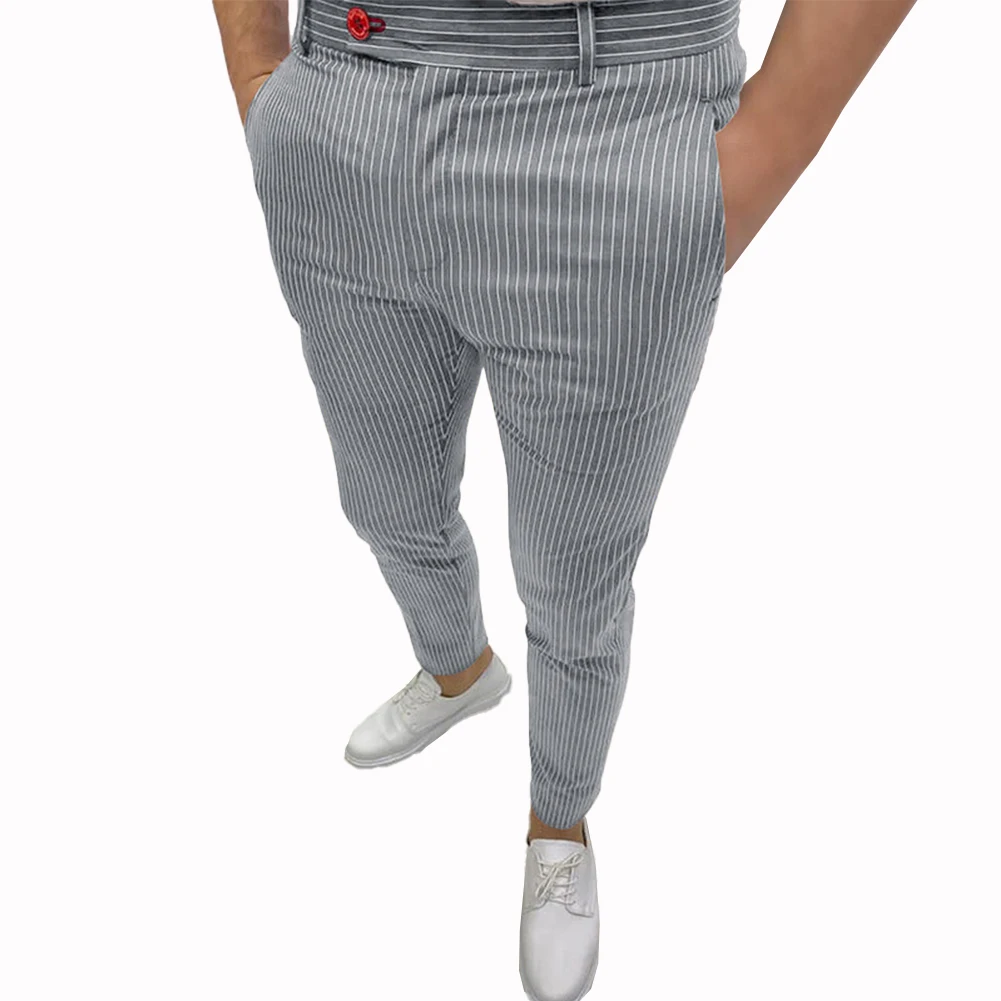 New Casual Business Pencil Stripe Pants Stretch Work Formal Skinny Streetwear Long Suit Trousers Male Clothing For Men
New Casual Business Pencil Stripe Pants Stretch Work Formal Skinny Streetwear Long Suit Trousers Male Clothing For Men