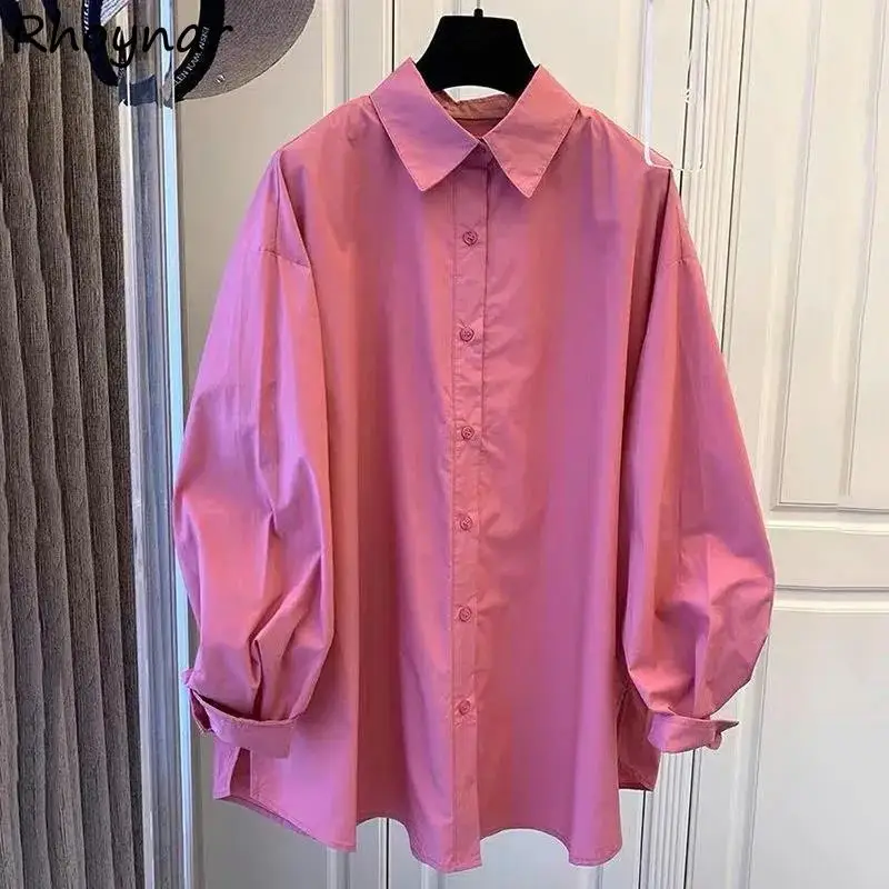 Solid Shirt Women Spring Girls Basics French Style Simple Leisure Office Loose Ulzzang Button Up Streetwear Tops Long Sleeve
Solid Shirt Women Spring Girls Basics French Style Simple Leisure Office Loose Ulzzang Button Up Streetwear Tops Long Sleeve