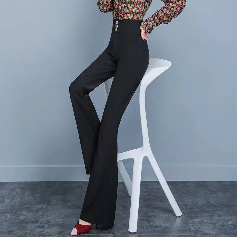 2024 Women Spring Autumn Fashion Office Lady Flare Pants Female Slim Fit Casual Pants Ladies High Waist Long Trousers Y646
2024 Women Spring Autumn Fashion Office Lady Flare Pants Female Slim Fit Casual Pants Ladies High Waist Long Trousers Y646