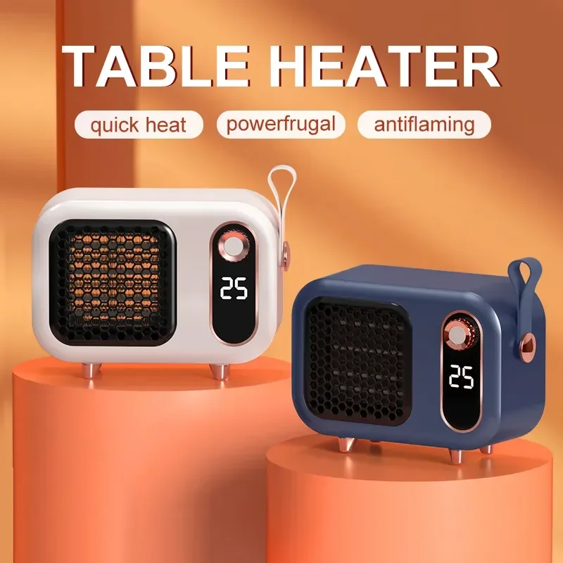 

1000W Electric Heater PTC Ceramics Desktop Portable Electric Heater Mini Warmer Machine Household Air Blower Heater Radiator