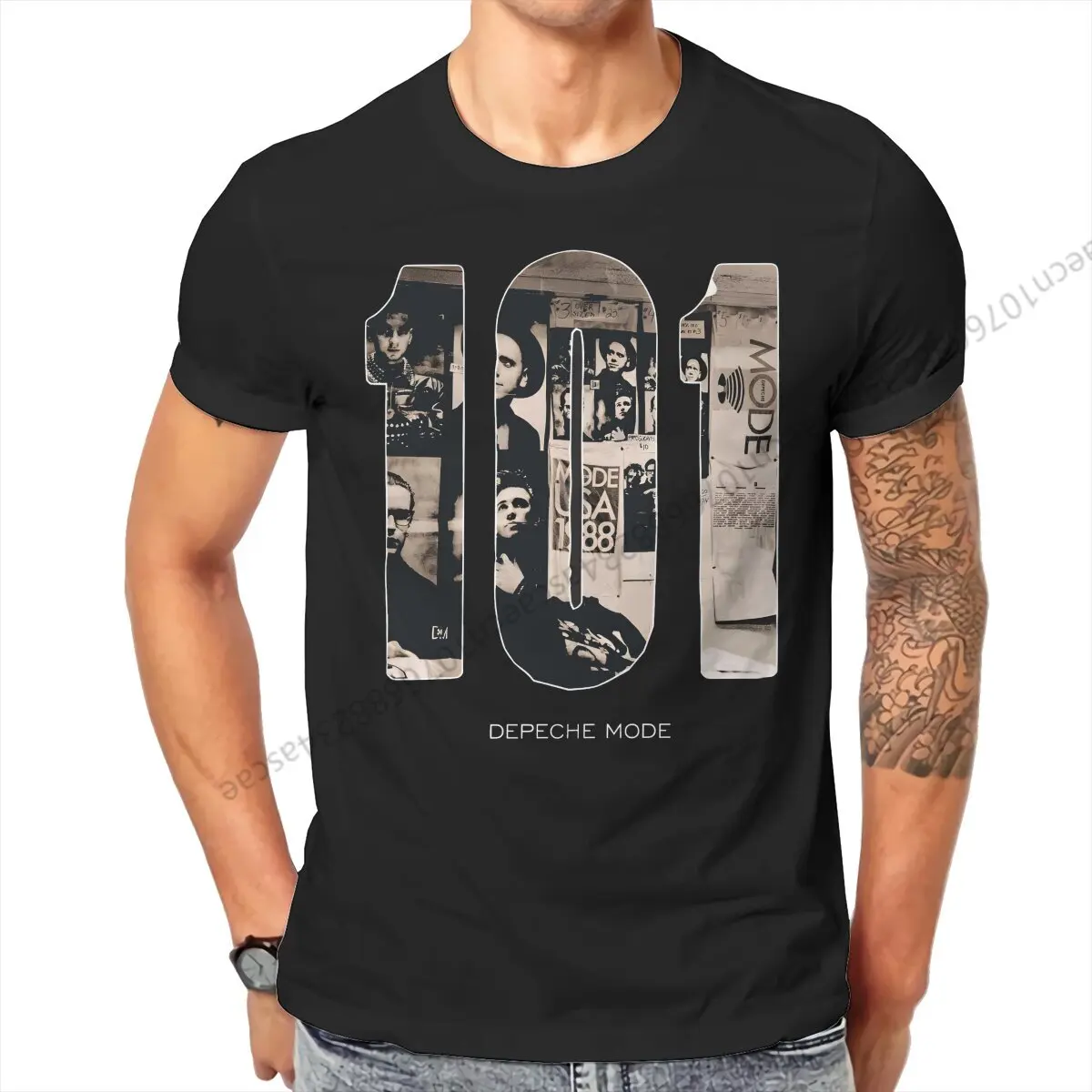 

Depeche Cool Mode 101 T Shirt Homme Men's Tshirt Cotton Men Tops