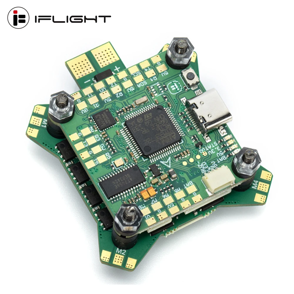 

IFlight BLITZ STM32 F722 F7 Flight Controller W/ E55 55A 4in1 ESC 2-6S DShot150/300/600/MultiShot/OneShot for RC FPV Drone