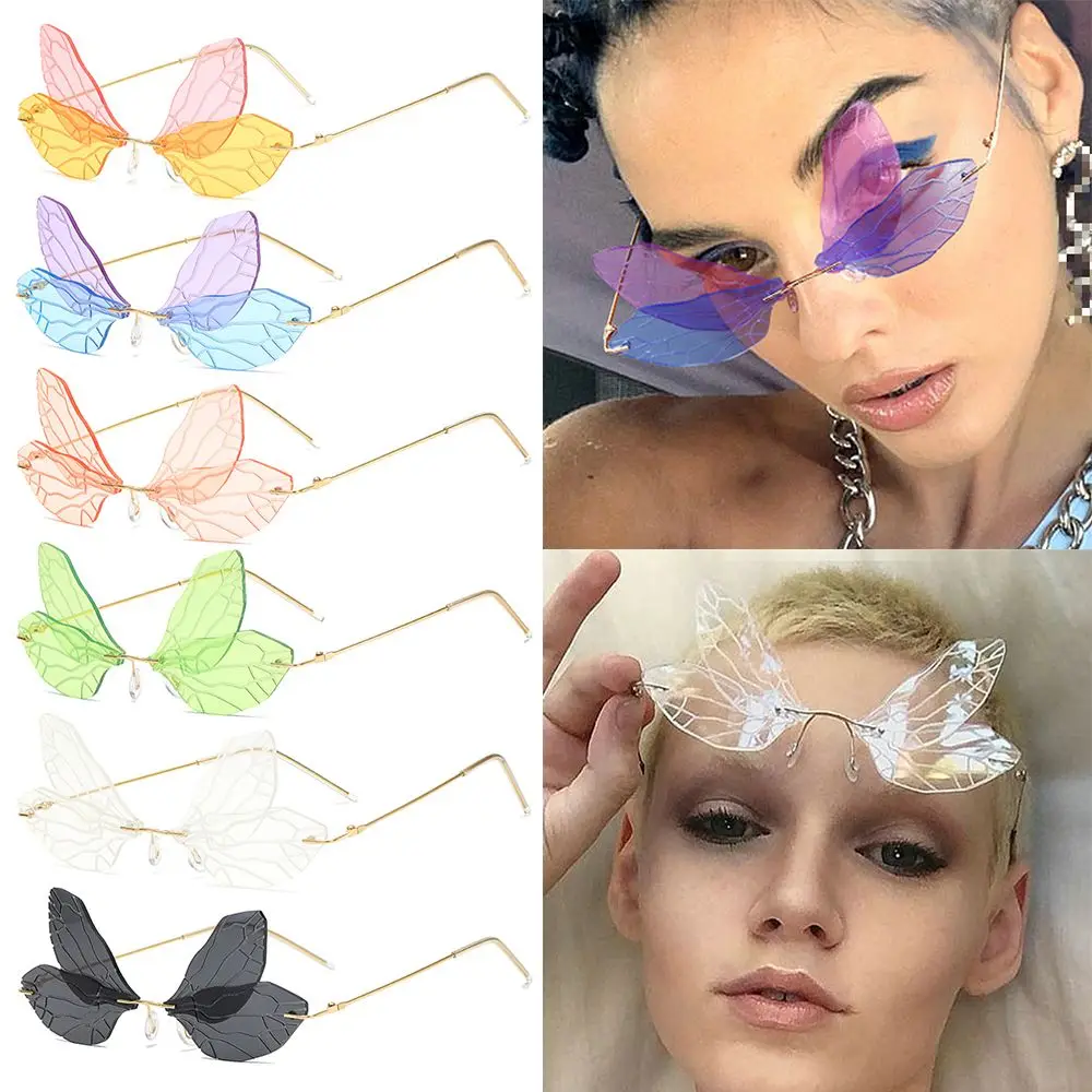 Frameless UV 400 Gradient Lens Shades Street Eyewear Women Butterfly Sunglasses Rimless Sunglasses
Frameless UV 400 Gradient Lens Shades Street Eyewear Women Butterfly Sunglasses Rimless Sunglasses