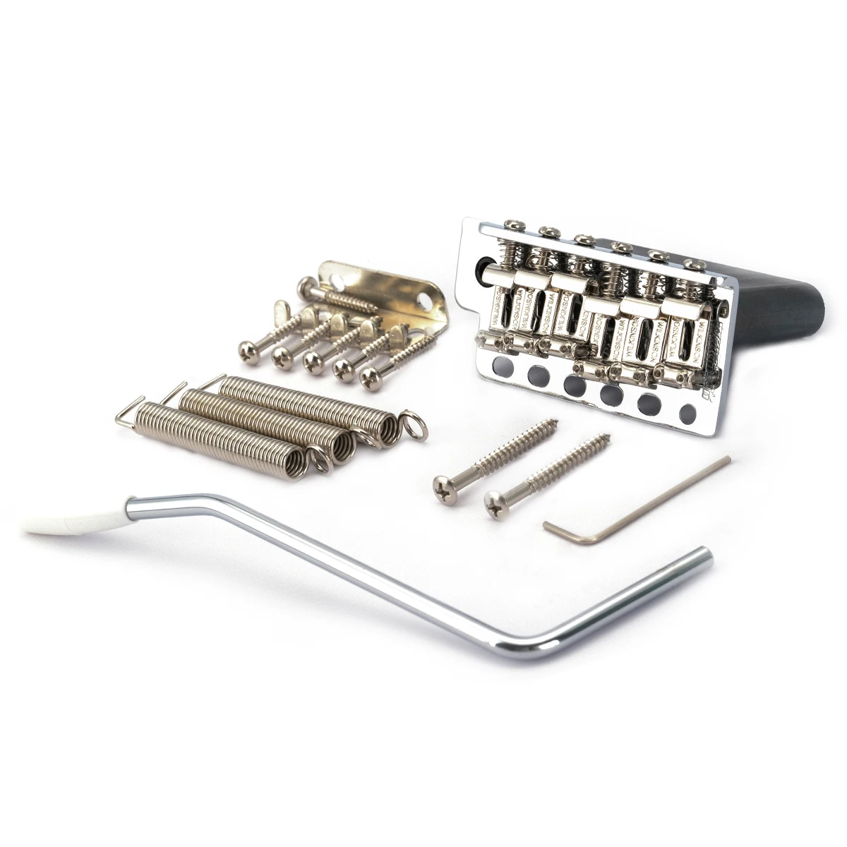 

Wilkinson WV6-SB 54mm 5+1 Hole Tremolo Bridge Vintage Steel Saddles with Full Steel Block for Fender USA and Japan Strat, Chrome