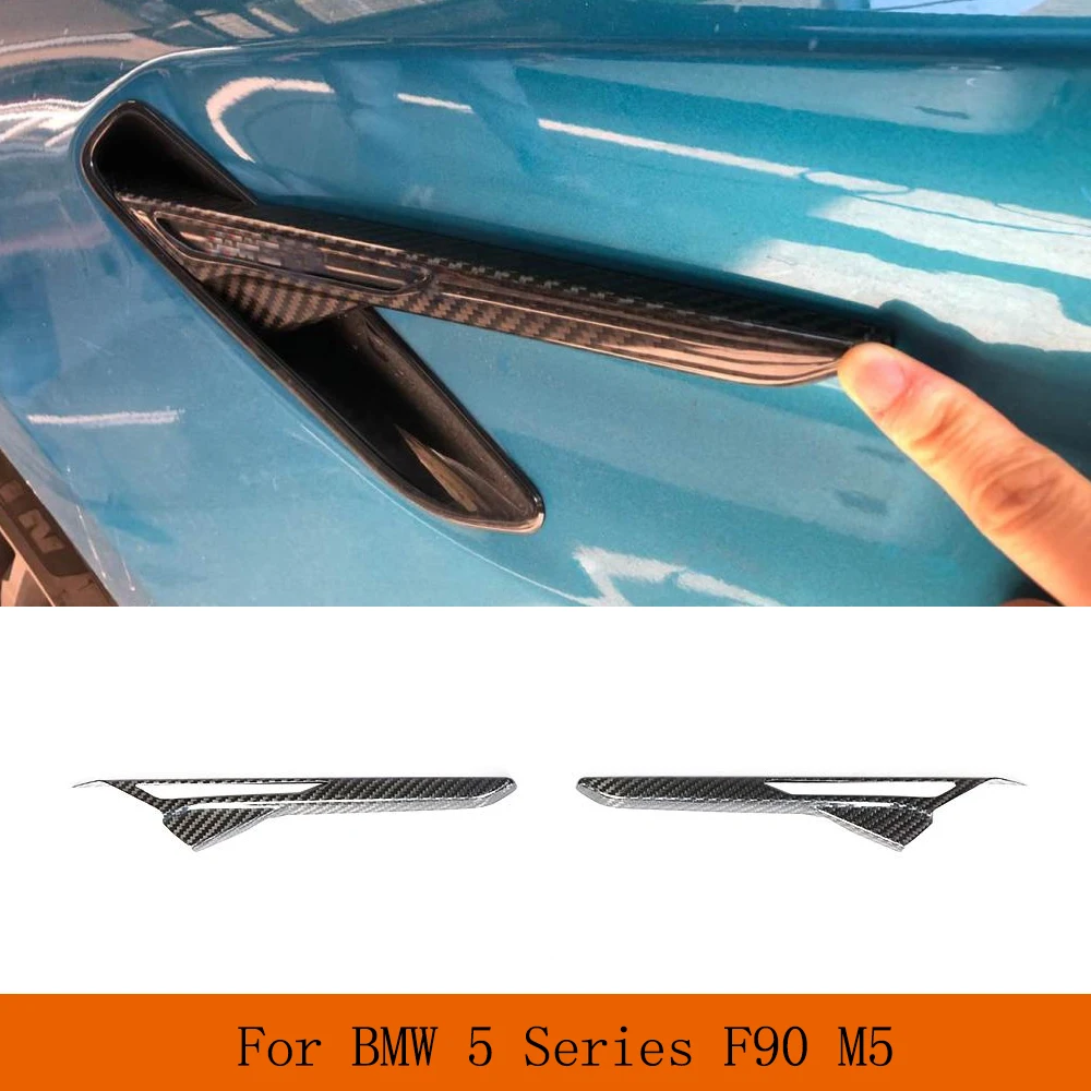 Car Door Side Fender Air Vent Trim Covers for BMW 5 Series F90 M5 2018 - 2020 DRY Carbon Fiber Side Bumper Vent Fins Splitters
Car Door Side Fender Air Vent Trim Covers for BMW 5 Series F90 M5 2018 - 2020 DRY Carbon Fiber Side Bumper Vent Fins Splitters