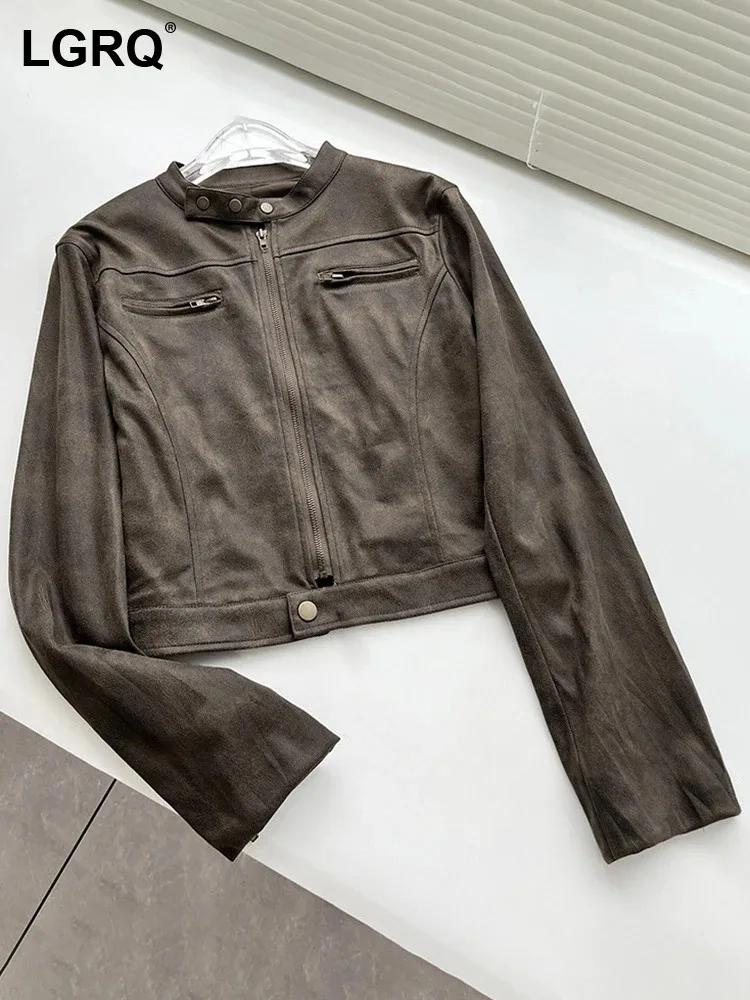 LGRQ Splicing Trendy Design Women's Versatile Leather Coat Zipper High Quality Fashion 2023 Street Casual Jacket Autumn 19F1534
LGRQ Splicing Trendy Design Women's Versatile Leather Coat Zipper High Quality Fashion 2023 Street Casual Jacket Autumn 19F1534