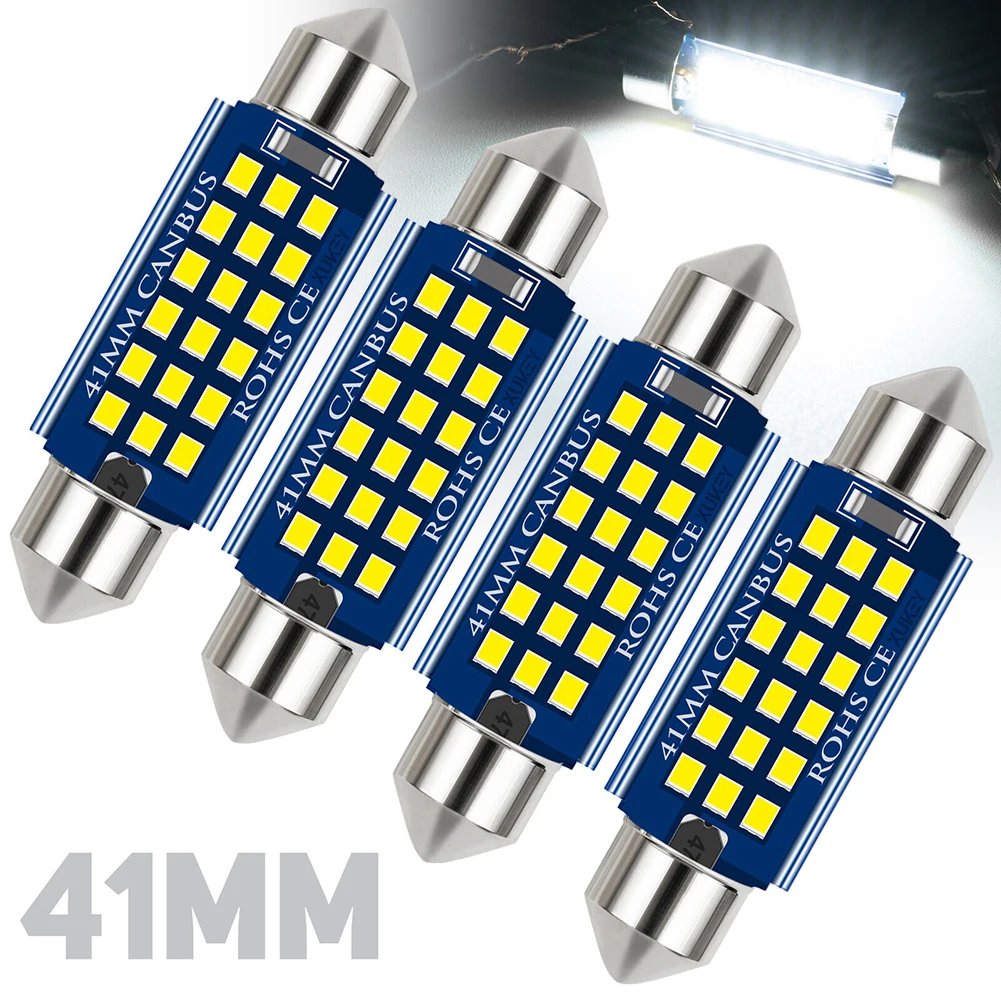 Part Bulbs LED Practical White 6000K Accessories Dome Map Light Festoon Bulb Interior Lamp 12V-15V DC 578 212-2
Part Bulbs LED Practical White 6000K Accessories Dome Map Light Festoon Bulb Interior Lamp 12V-15V DC 578 212-2