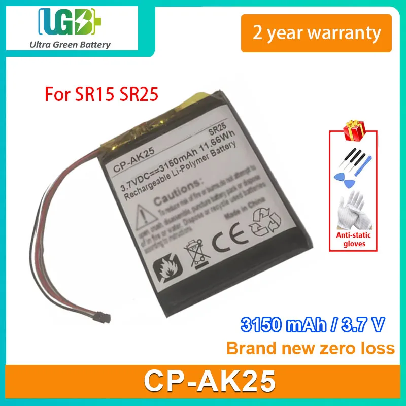 UGB Новый CP-AK25 Аккумулятор для iRiver Astell & Kern SR15 SR25 PL685065 3150mAh 3,7 V 11.66Wh
UGB Новый CP-AK25 Аккумулятор для iRiver Astell & Kern SR15 SR25 PL685065 3150mAh 3,7 V 11.66Wh