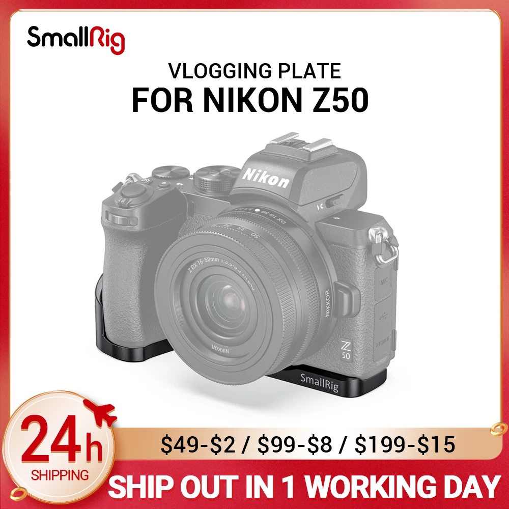 SmallRig Vlogging Mounting Plate for Nikon Z50 Camera Rig With Cold Shoe Mount for Mic Microphone or Light 2525
SmallRig Vlogging Mounting Plate for Nikon Z50 Camera Rig With Cold Shoe Mount for Mic Microphone or Light 2525