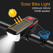 Solar Bicycle Front Light with Bike Horn USB Rechargeable Lantern T6 LED Bike Headlight Cycling Flashlight Bicycle Accessories
Solar Bicycle Front Light with Bike Horn USB Rechargeable Lantern T6 LED Bike Headlight Cycling Flashlight Bicycle Accessories