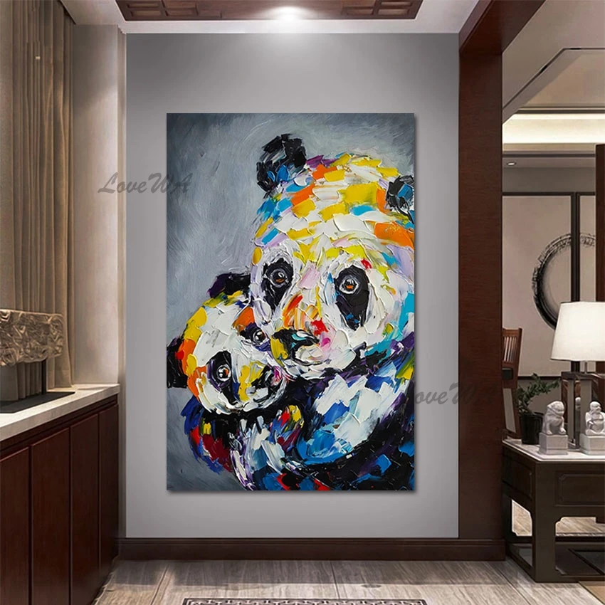 Palette Knife Canvas Arts Animal Painting Modern Decor Thick Acrylic Texture Handmade Picture Panda 3d Hand Painted Artwork
Palette Knife Canvas Arts Animal Painting Modern Decor Thick Acrylic Texture Handmade Picture Panda 3d Hand Painted Artwork