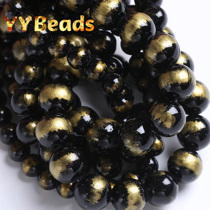 

Natural Black Lapis Lazuli Jades Stone Beads for Jewelry Making Round Loose Beads Diy Handmade Bracelets Necklace 4 6 8 10mm 15"
