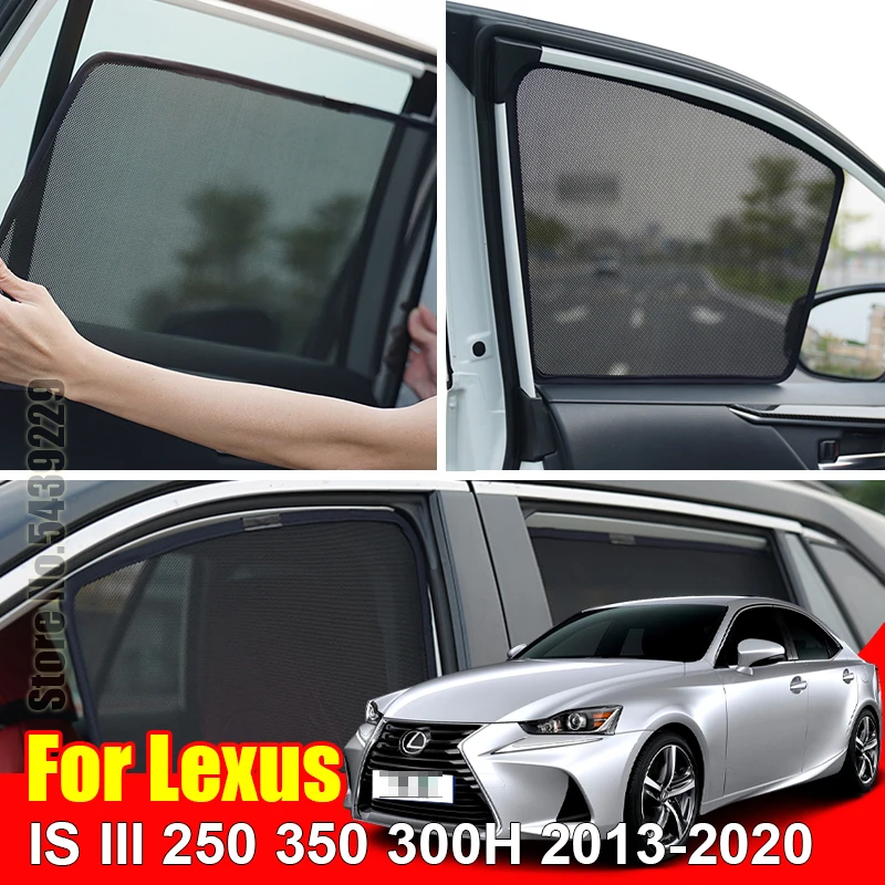 

For Lexus IS III 2013-2020 250 350 300H IS250 Car Sun Visor Accessori Window Cover SunShade Curtain Mesh Shade Blind Custom Fit