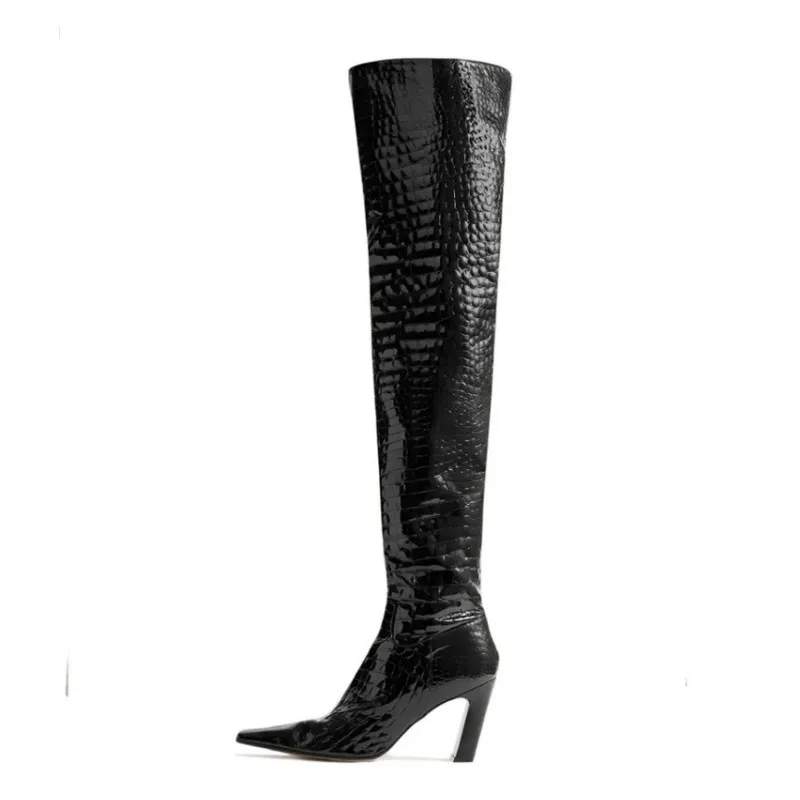 2023 Autumn New Fashion High Heel Over The Knee Boots for Women Pointed Simple Slim Classical Designer Party Shoes Size 43 45 46
2023 Autumn New Fashion High Heel Over The Knee Boots for Women Pointed Simple Slim Classical Designer Party Shoes Size 43 45 46
