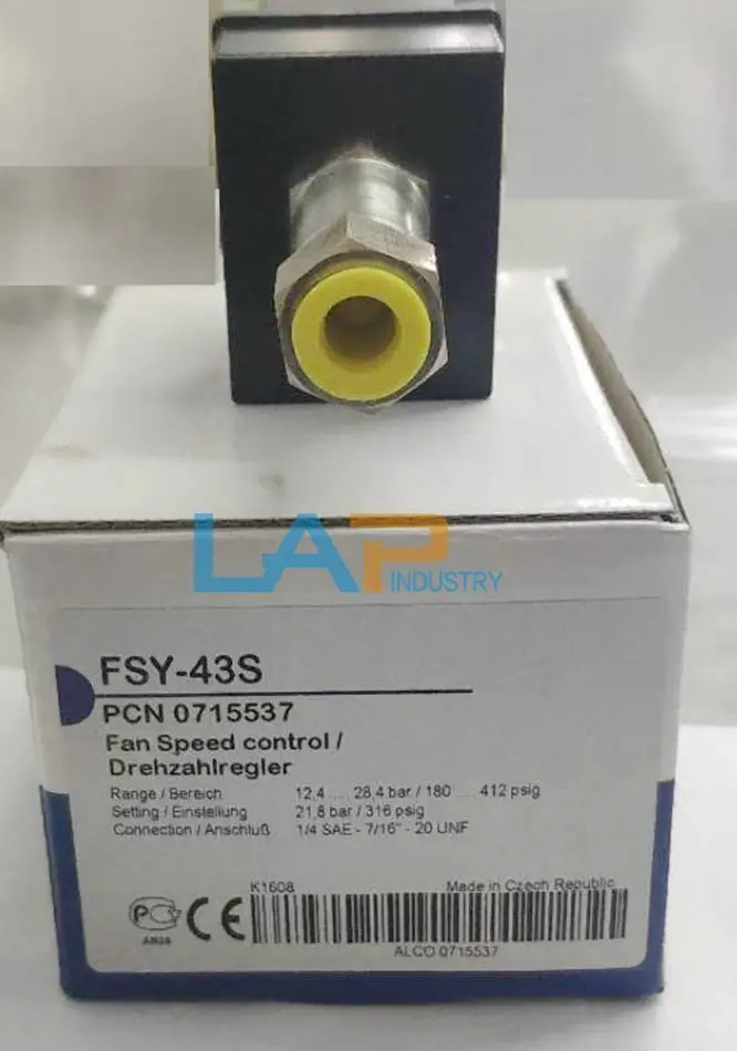 1PCS New For EMERSON Fan Speed Controller FSY-43S 12.4...28.4bar + Line FSO-N15
1PCS New For EMERSON Fan Speed Controller FSY-43S 12.4...28.4bar + Line FSO-N15