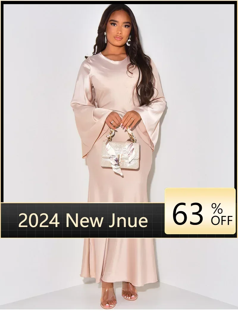 2024 Summer Fashion Solid Color Party Dress Muslim Women Round Neck High Waist Large Swing Long Dress Elegant Dress
2024 Summer Fashion Solid Color Party Dress Muslim Women Round Neck High Waist Large Swing Long Dress Elegant Dress