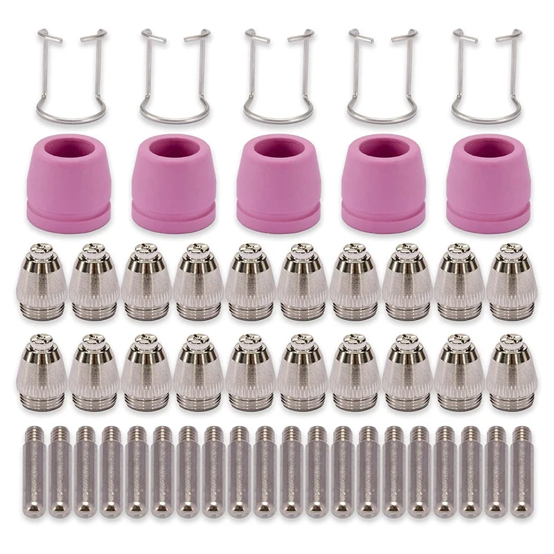 AG60 SG-55 WSD-60 Plasma Cutter Cutting Torch Tip Nozzles Consumables Kit Plasma Cutter Accessories 50PK
AG60 SG-55 WSD-60 Plasma Cutter Cutting Torch Tip Nozzles Consumables Kit Plasma Cutter Accessories 50PK