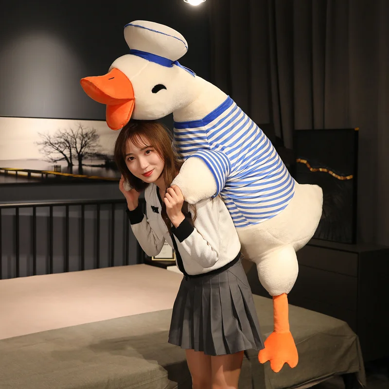 Giant Size Navy Hat Duck Plush Toy Kids Stuffed Long Sleep Pillow Cushion Goose Doll Children Girls Baby Kids Birthday Gifts
Giant Size Navy Hat Duck Plush Toy Kids Stuffed Long Sleep Pillow Cushion Goose Doll Children Girls Baby Kids Birthday Gifts