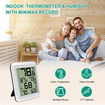 2025 Upgraded Digital Thermometer Hygrometer