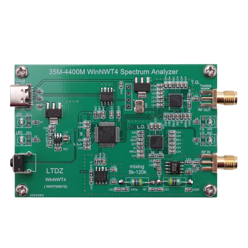 

33Mhz-4400Mhz Spectrum Analyzer USB LTDZ 35-4400M Spectrum Signal Source RF Frequency Domain Analysis Module