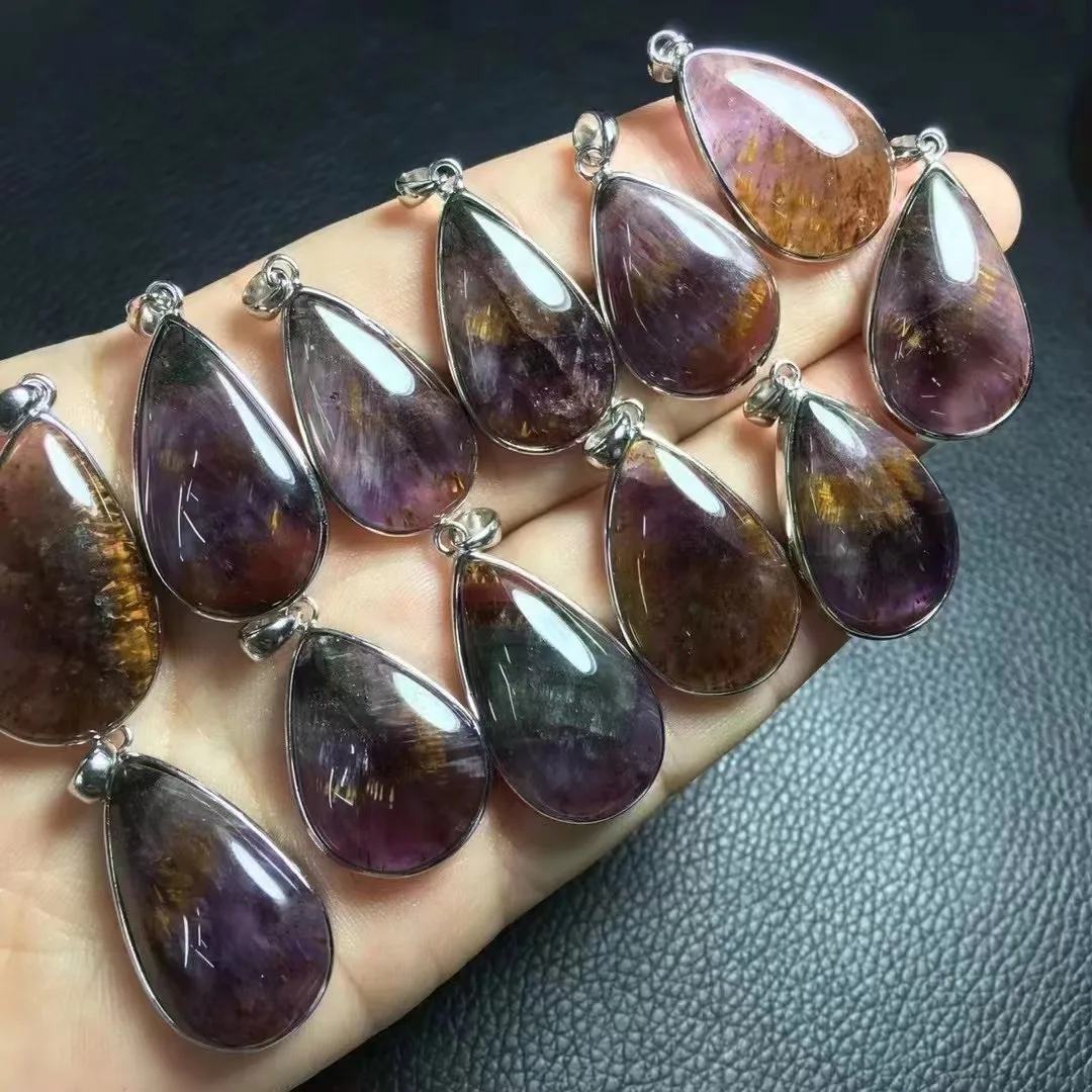 Unit One Piece 925 Silver Buckle With Popular Wholesale Natural Aurora Quartz Crystal Healing Drop Shape Pendant Jewelry Gift
Unit One Piece 925 Silver Buckle With Popular Wholesale Natural Aurora Quartz Crystal Healing Drop Shape Pendant Jewelry Gift