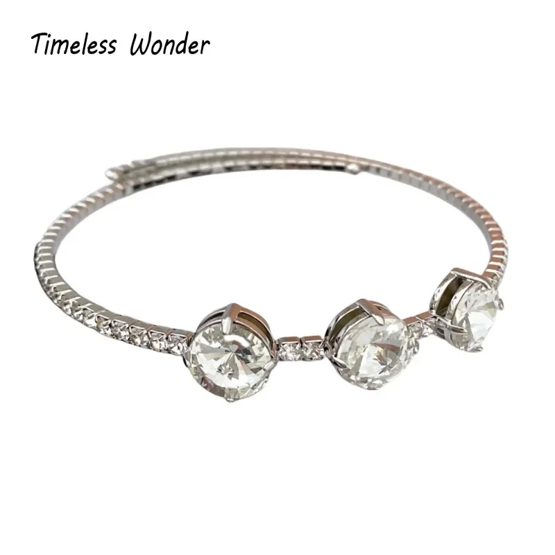 

Timeless Wonder Fancy Crystal Zircon Pave Choker Necklaces for Women Designer Jewelry Rare Luxury Top Runway Gift Sweet 2616
