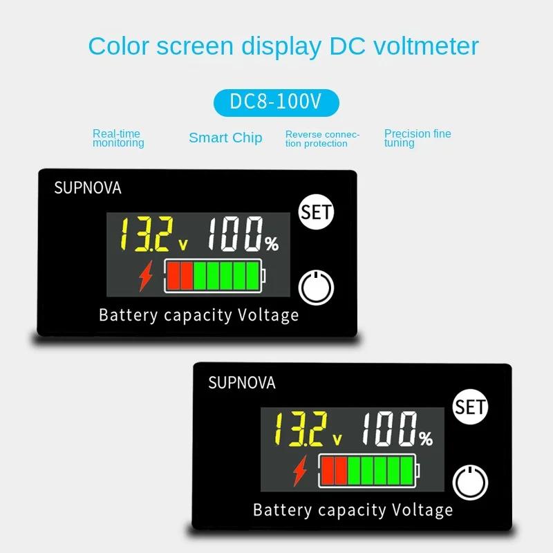 Voltage Meters DC Electric Vehicle Motorcycle Voltage Meter 8-100V Tester Lead Acid Lithium Storage Battery Energy Display
Voltage Meters DC Electric Vehicle Motorcycle Voltage Meter 8-100V Tester Lead Acid Lithium Storage Battery Energy Display
