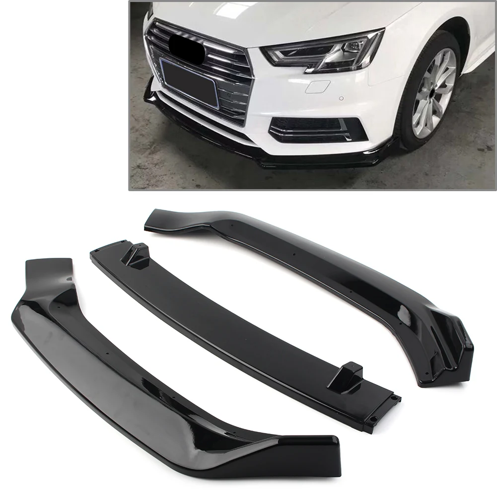 3Pcs/Set Gloss Black Car Front Bumper Lip Spoiler Kits Decoration Cover Trim For Audi A4 2017 2018 2019
3Pcs/Set Gloss Black Car Front Bumper Lip Spoiler Kits Decoration Cover Trim For Audi A4 2017 2018 2019