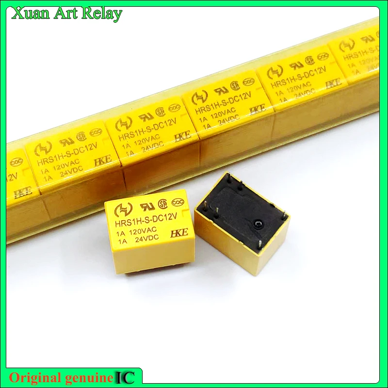 10pcs/lot 100% original genuine relay:HRS1H-S-DC12V 1A 120VAC 6pins HFD41-H-12VDC
10pcs/lot 100% original genuine relay:HRS1H-S-DC12V 1A 120VAC 6pins HFD41-H-12VDC