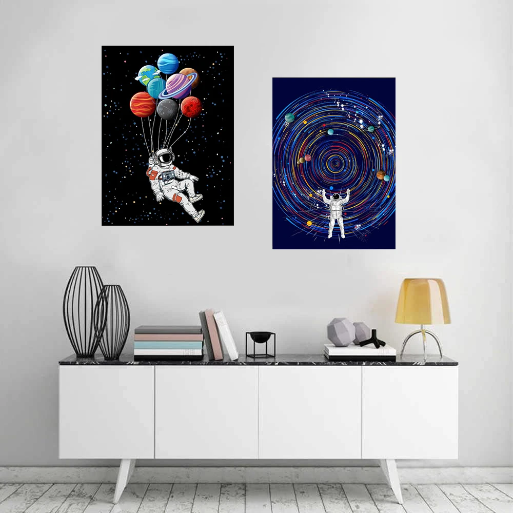 Cartoon Astronaut Color Poster Printed Canvas Wall Art Picture for Bedroom Home Decoration Gift
Cartoon Astronaut Color Poster Printed Canvas Wall Art Picture for Bedroom Home Decoration Gift