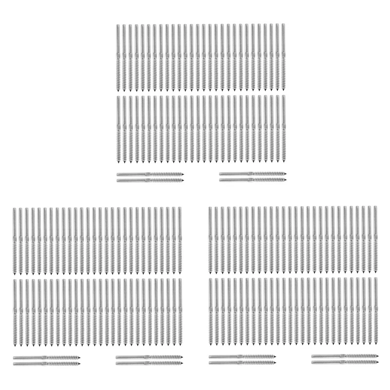 90 Pairs Left&Right Hand Thread Lag Screws For 1/8 Inch Cable Railing Stair Deck Railing For Wood Post Lag Screw
90 Pairs Left&Right Hand Thread Lag Screws For 1/8 Inch Cable Railing Stair Deck Railing For Wood Post Lag Screw