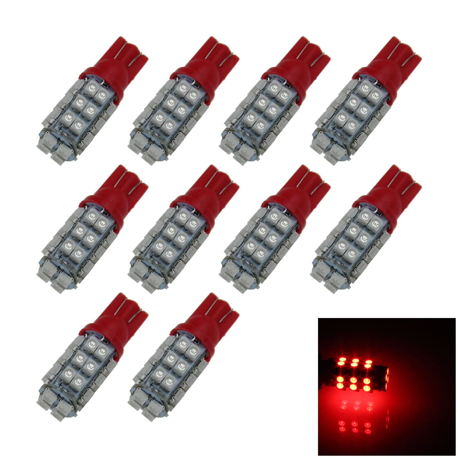 10x Красный RV T10 W5W реверсивная фотолампа 28 излучателей 3528 SMD фонарь 464 555 фонарь
10x Красный RV T10 W5W реверсивная фотолампа 28 излучателей 3528 SMD фонарь 464 555 фонарь