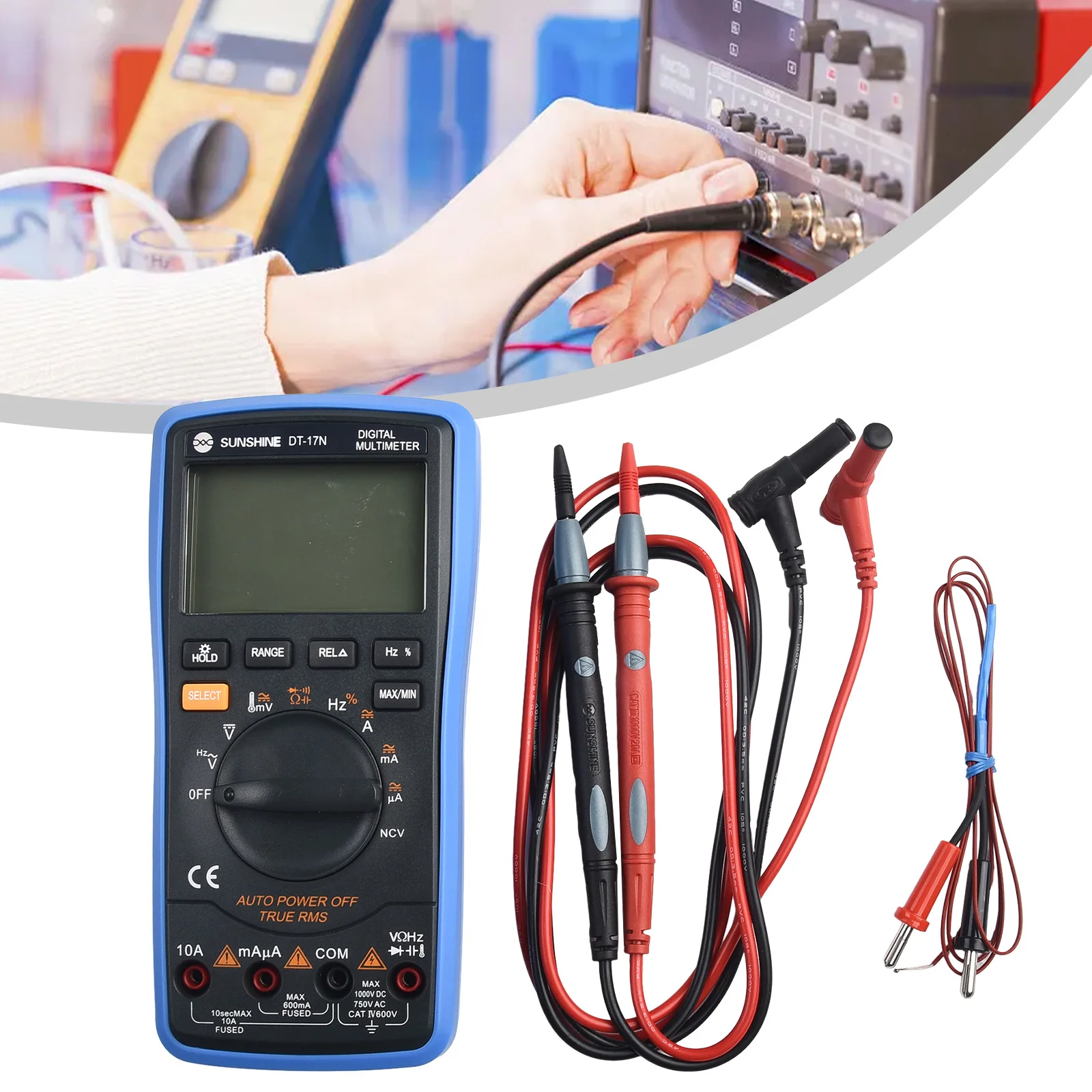 Automatic Multimeter Precision Radio Temperature Voltage Auto Range Digital Instrument LCD Display Accessories
Automatic Multimeter Precision Radio Temperature Voltage Auto Range Digital Instrument LCD Display Accessories