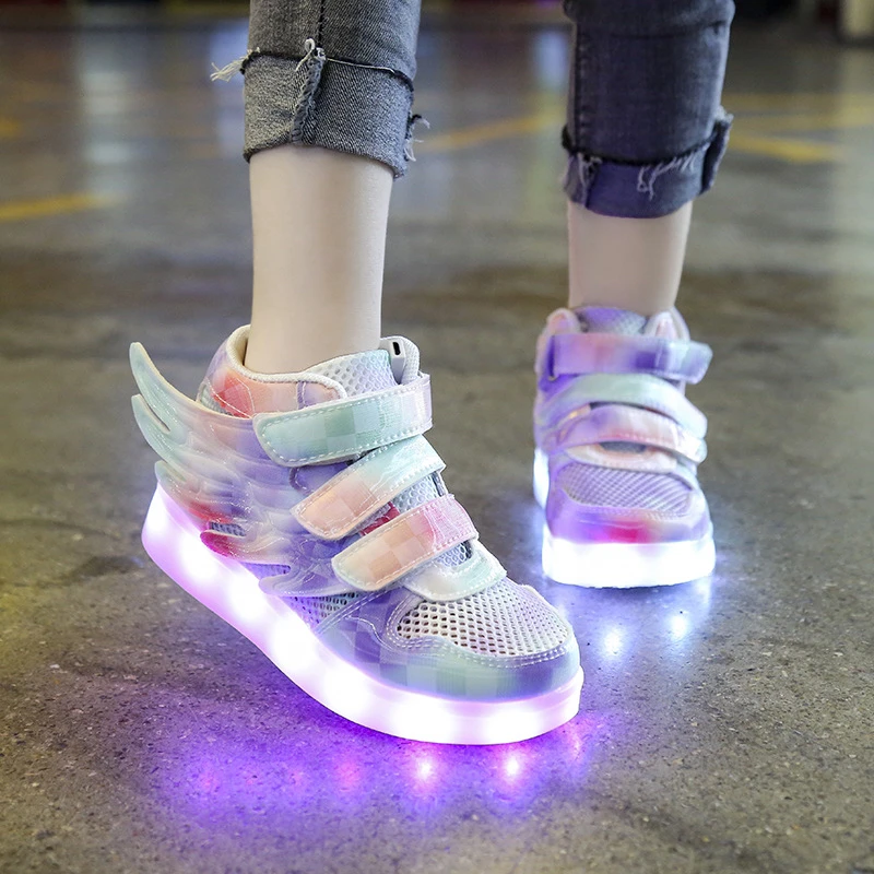 Baby Girl Shoes Wings Outdoor Colorful Glowing Kids Casual Shoes Boys Autumn Breathable Sports High-top Toddler Girl Sneakers
Baby Girl Shoes Wings Outdoor Colorful Glowing Kids Casual Shoes Boys Autumn Breathable Sports High-top Toddler Girl Sneakers