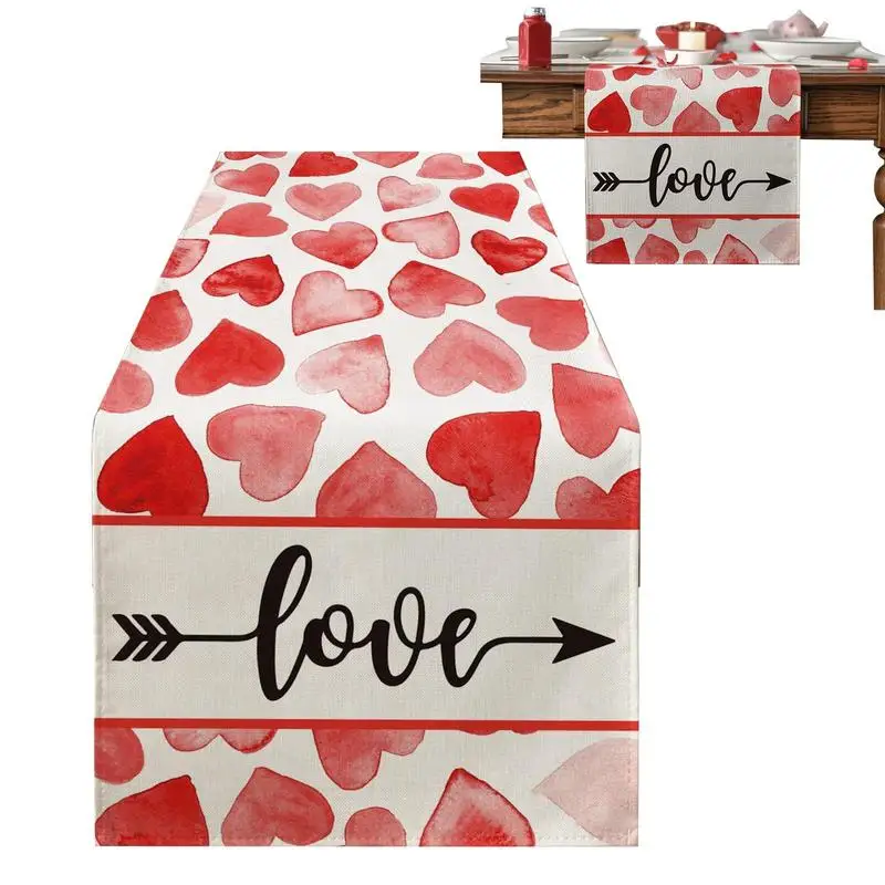 Valentine's Day Table Runner Sweet Heart Valentines Day Decorations Red Pink Valentines Runner For Table Seasonal Sweet Holiday
Valentine's Day Table Runner Sweet Heart Valentines Day Decorations Red Pink Valentines Runner For Table Seasonal Sweet Holiday