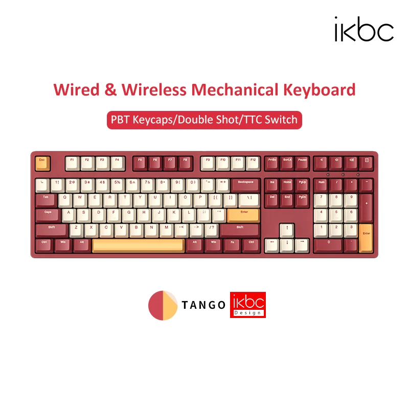 Original IKBC Tango Mechanical Gaming Wired & Wireless Keyboard Cherry MX Red Brown TTC Switch 108 Keys PBT Computer
Original IKBC Tango Mechanical Gaming Wired & Wireless Keyboard Cherry MX Red Brown TTC Switch 108 Keys PBT Computer