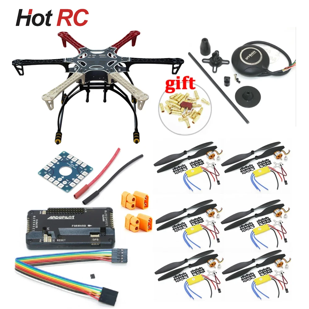 RC F550 Drone w/ APM2.8 Flight control 7M GPS A2212 1000KV 30A ESC Flysky FS-i6 TX For F550 Hexacopter Frame kit DIY Parts
RC F550 Drone w/ APM2.8 Flight control 7M GPS A2212 1000KV 30A ESC Flysky FS-i6 TX For F550 Hexacopter Frame kit DIY Parts