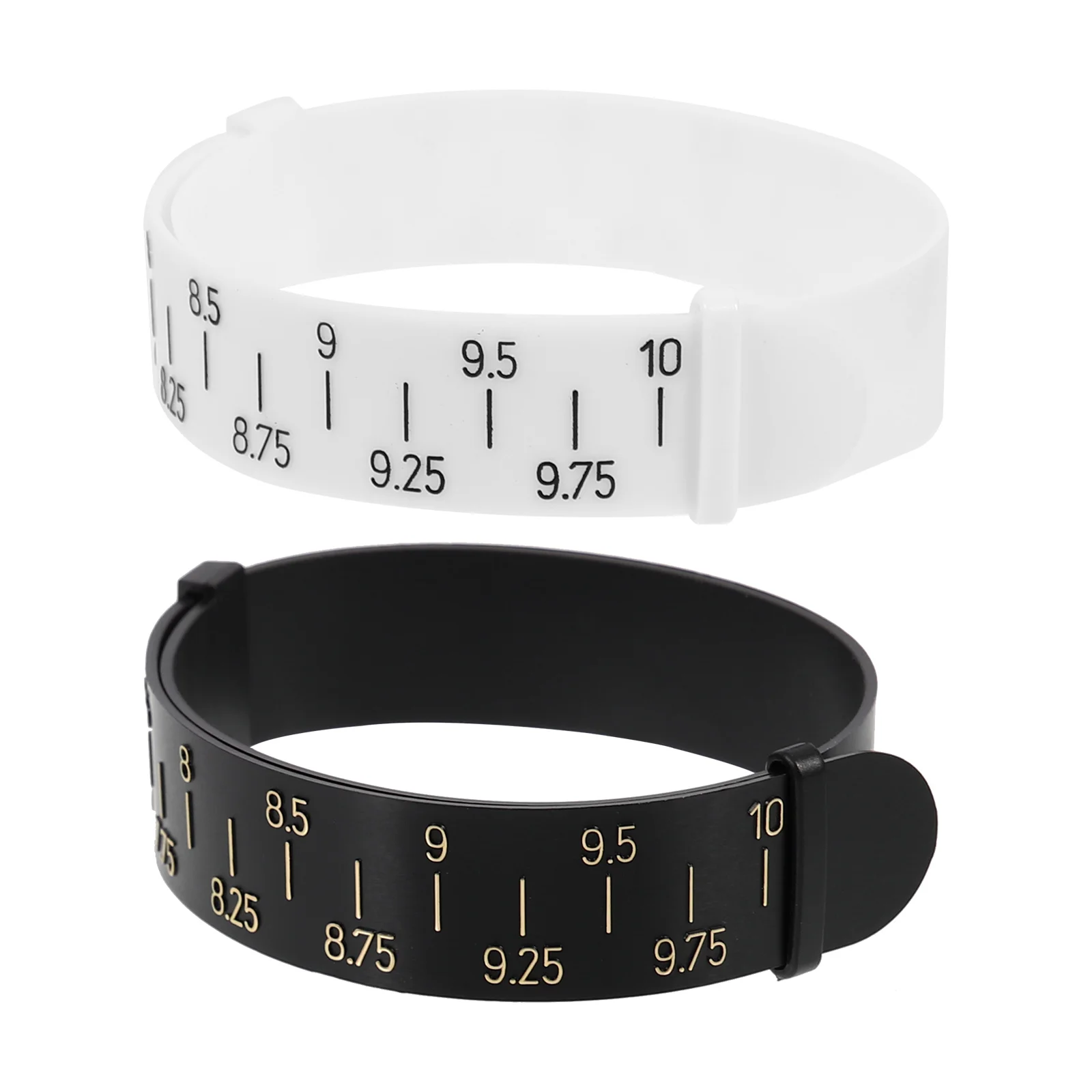 

2 Pcs Wrist Measuring Tool Bracelet Gauge Rings Instrument Size Jewelry Measure Pu Sizer Jewlery