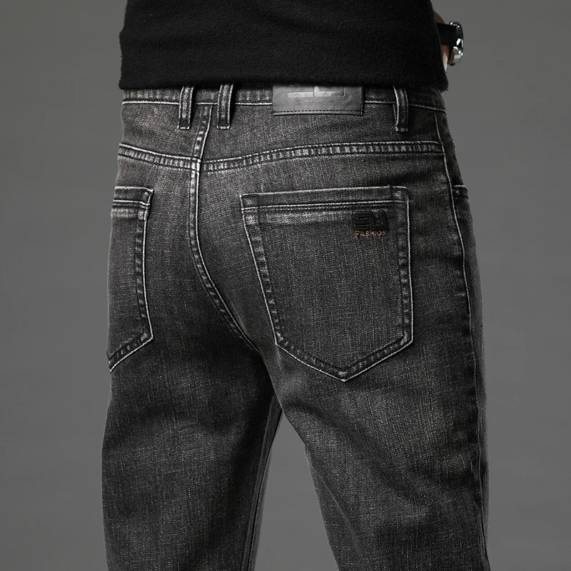 Men's Slim Fit Stretch Smoke Gray Jeans Simple Casual Comfortable Male Denim Trousers High Quality Brand Clothing
Men's Slim Fit Stretch Smoke Gray Jeans Simple Casual Comfortable Male Denim Trousers High Quality Brand Clothing