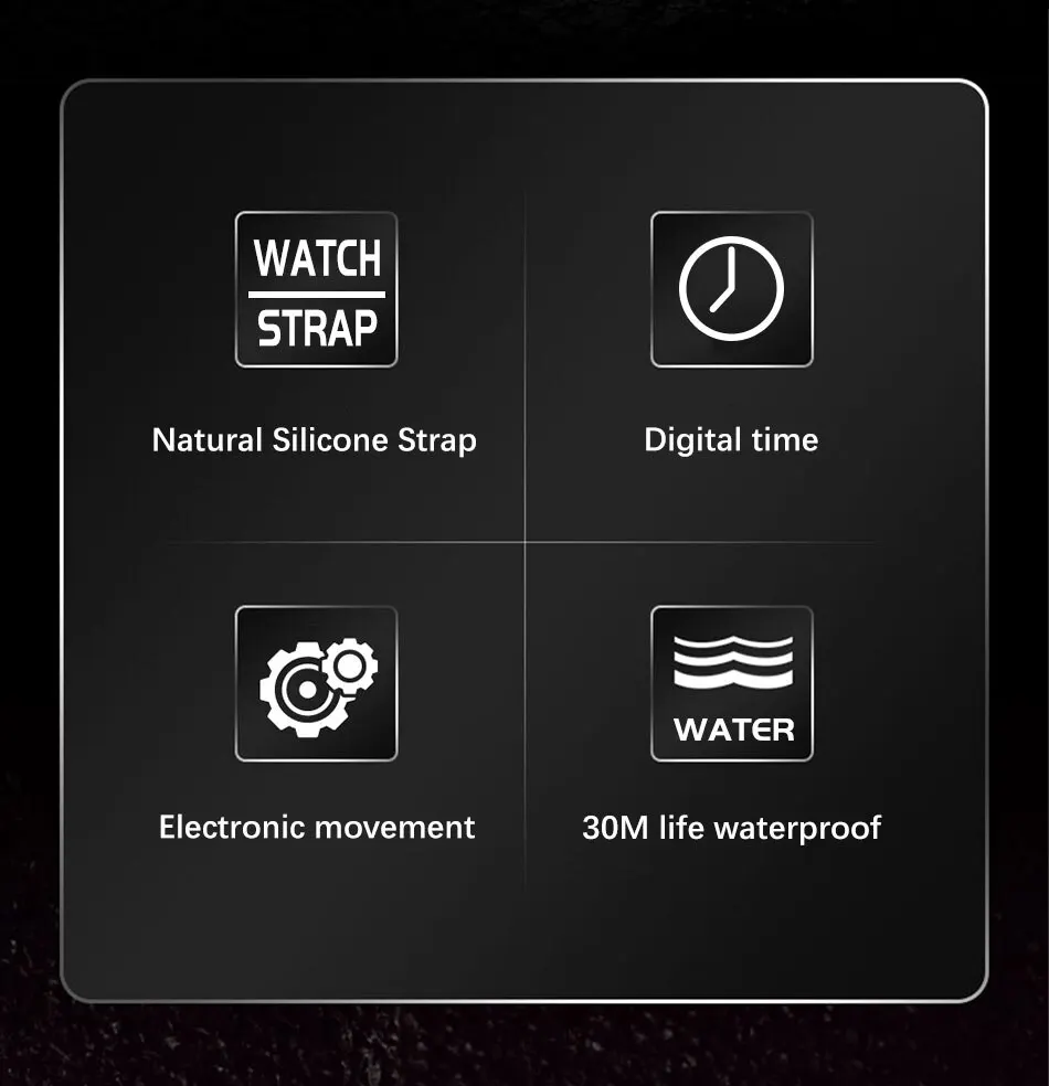 Fashion Student Watches Couple Electronic LED Digital Watch for Men Watch Sport Waterproof Multifunctional Alarm Clock Man 2 Mallzona S73a13853dde64cf396c6c3ef918be9b18 Fashion Student Watches Couple Electronic LED Digital Watch for Men Watch Sport Waterproof Multifunctional Alarm Clock Man Mallzona