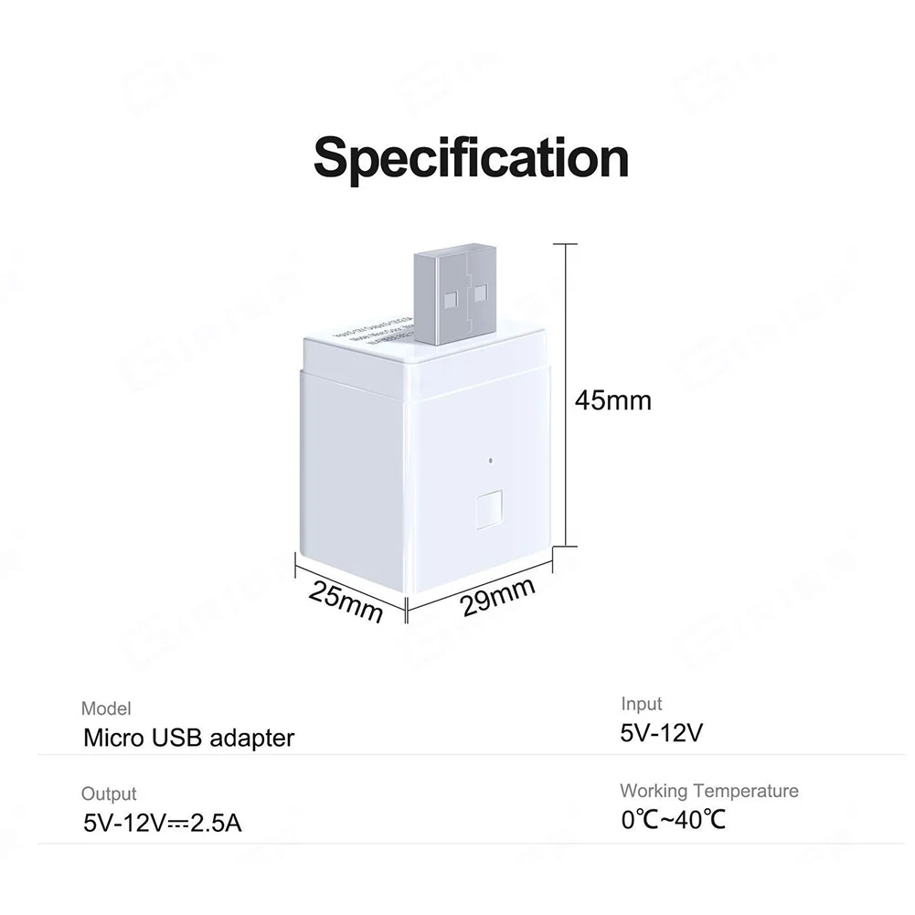 Smart USB Adaptor Switch 5V WiFi Mini USB Power Adaptor For Smart Home For Tuya Canaleta Pared Para Cables Guard
Smart USB Adaptor Switch 5V WiFi Mini USB Power Adaptor For Smart Home For Tuya Canaleta Pared Para Cables Guard