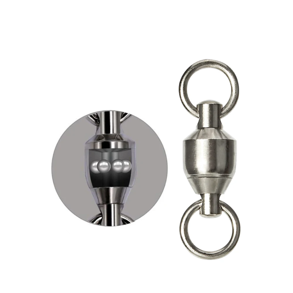 30 pcs Heavy Duty Bearing Swivel Fishing Connector Stainless Steel Ball Barrel Rolling Swivel Solid Ring Tackle Accessories Hook
30 pcs Heavy Duty Bearing Swivel Fishing Connector Stainless Steel Ball Barrel Rolling Swivel Solid Ring Tackle Accessories Hook