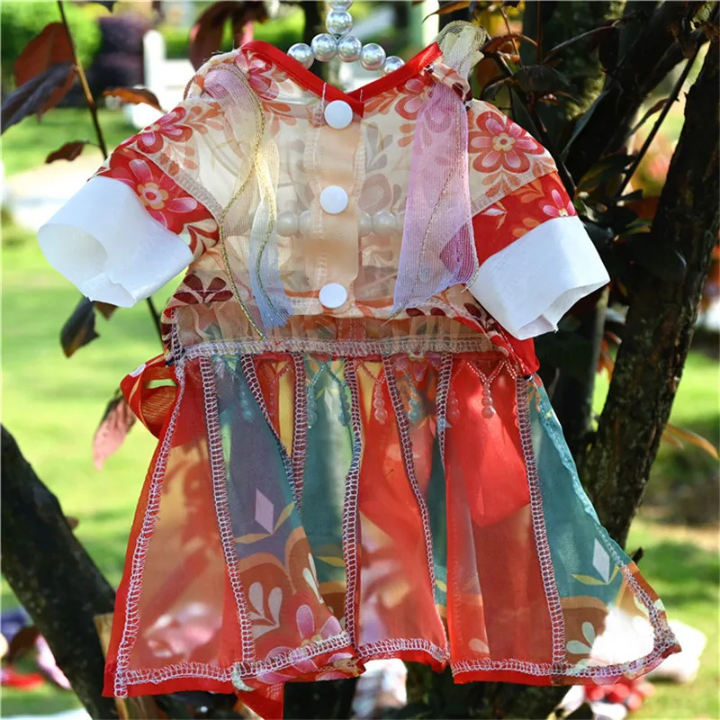 Chinese Style Pet Clothing Dog Summer Clothes Cat Puppy Shih Tzu Maltese Pomeranian Chihuahua Poodle Yorkshire Dog Dress Hanfu
Chinese Style Pet Clothing Dog Summer Clothes Cat Puppy Shih Tzu Maltese Pomeranian Chihuahua Poodle Yorkshire Dog Dress Hanfu